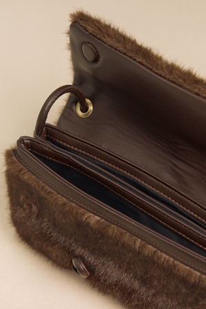 Leah Chestnut Fur Handbag by Dolce Vita - Altar'd State - 