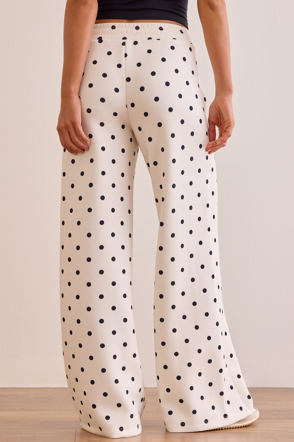 Supersoft Wide Leg Polka Dot Pant Detail 4 - Altar'd State