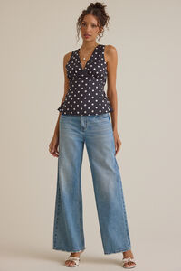 Brianna Dot Satin Tank Detail 2 - Altar'd State
