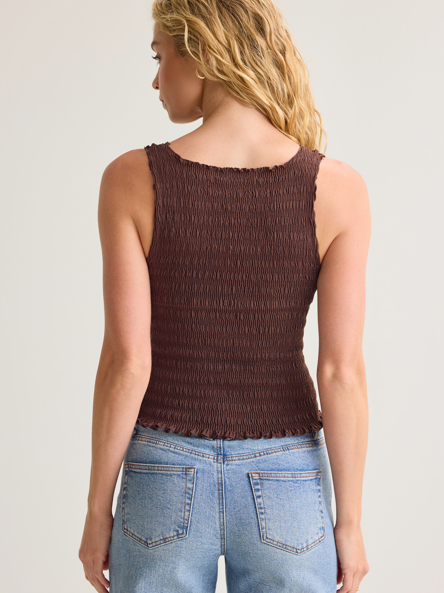 Sonia High Neck Tank in Brown | Altar'd State