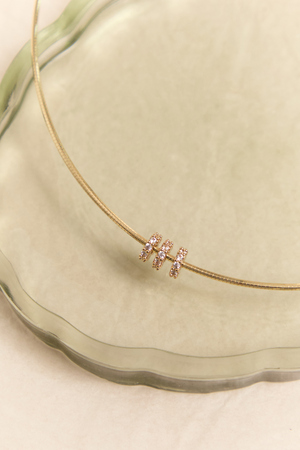18K Gold Wire Slider Charm Necklace - Altar'd State - 