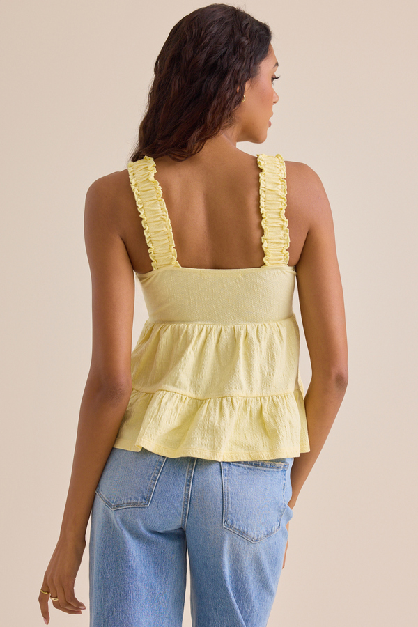Shelby Tiered Babydoll Tank Detail 4 - Altar'd State