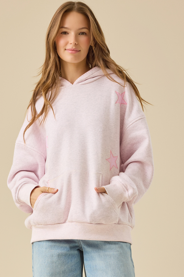 Stripe Star Hoodie Detail 2 - Altar'd State