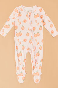 Sweet Peach Ruffle Back Footie - Altar'd State