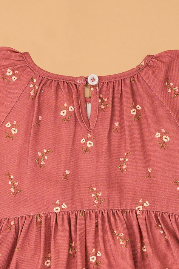 Haley Floral Baby Dress Detail 3 - Altar'd State