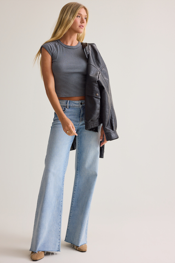 Orly Ribbed FItted Tee - Altar'd State