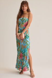 Hadley Tropical Print Maxi Dress Detail 2 - Altar'd State