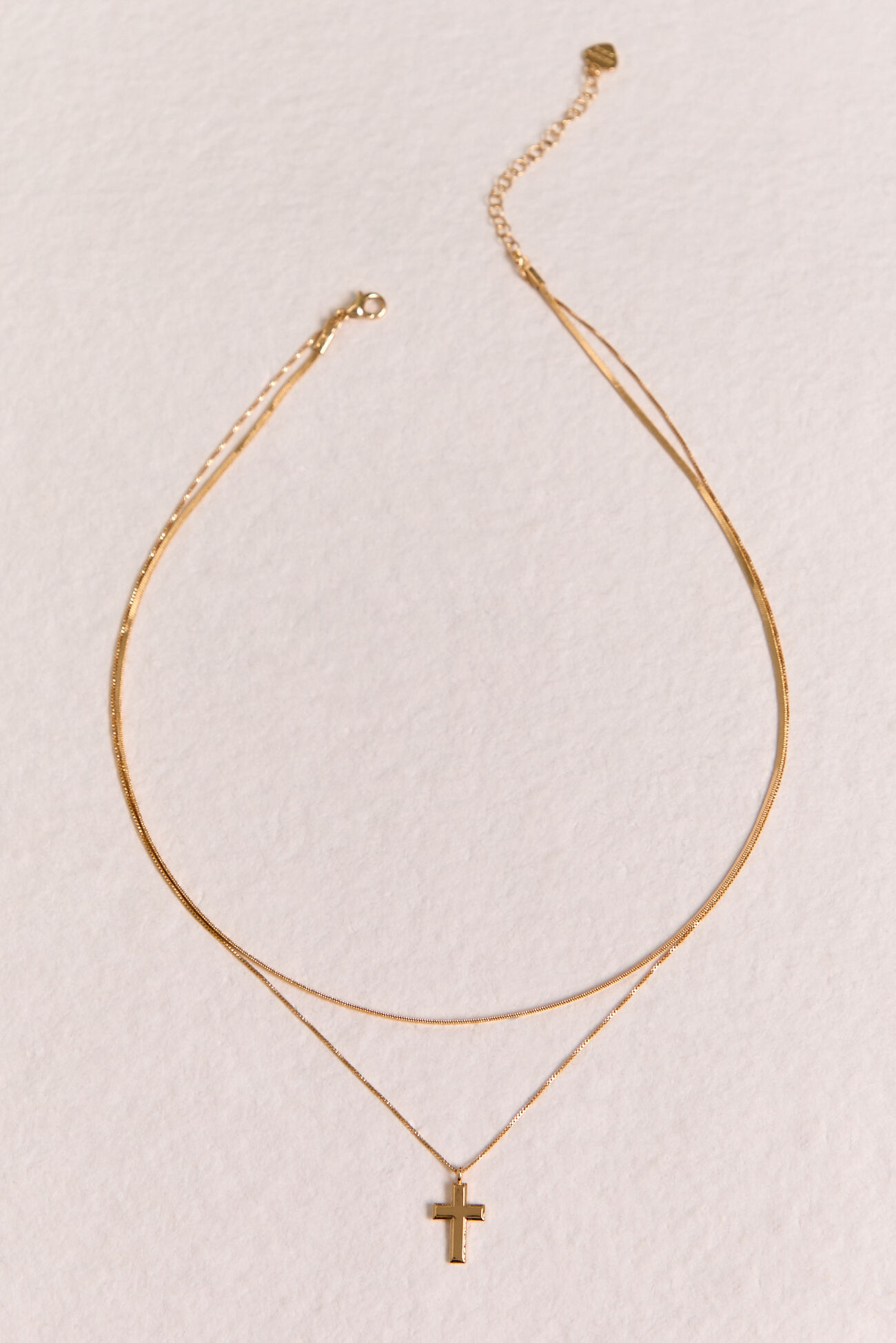 18K Gold Layered Faith Cross Necklace