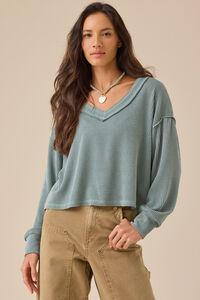 Layne Ribbed Top Detail 3 - Altar'd State