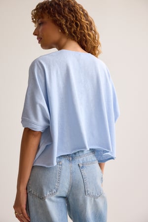 McKenna Oversized Boxy Crop Tee - Altar'd State - 