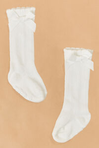 Bella Bow Knee High Socks by Mudpie - Altar'd State