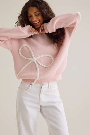 Briar Braided Bow Mama Sweater - Altar'd State