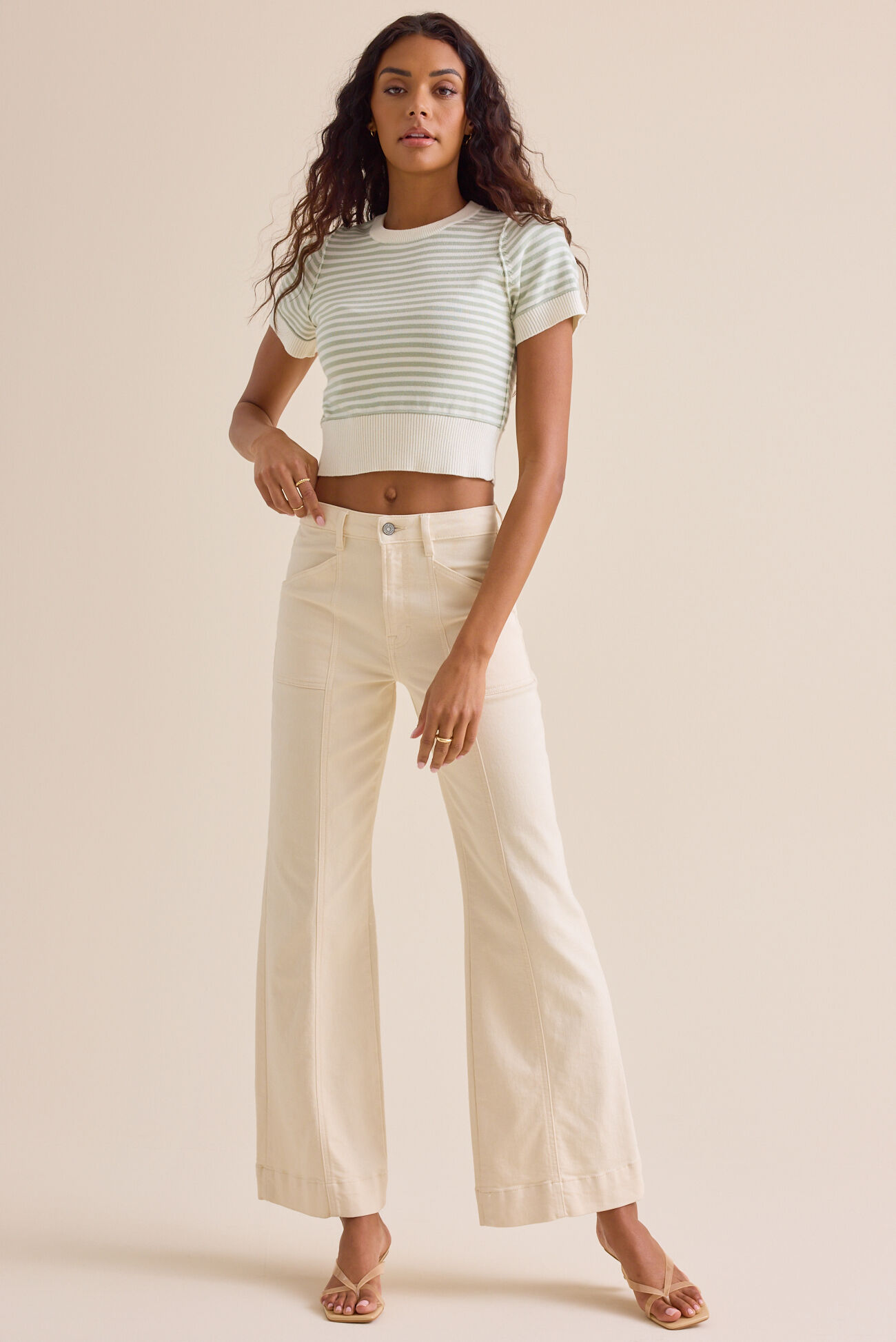 Aliyah Striped Knit Top