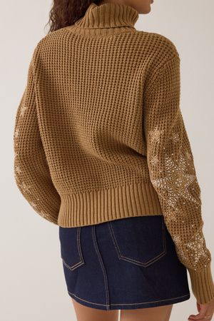 Sedona Star Sleeve Turtle Neck Sweater - Altar'd State - 
