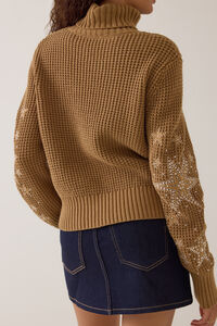 Sedona Star Sleeve Turtle Neck Sweater Detail 5 - Altar'd State