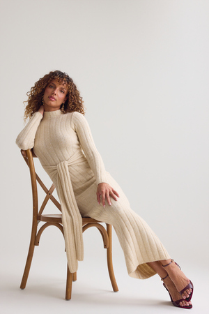 Maura Turtleneck Sweater Dress - Altar'd State - 