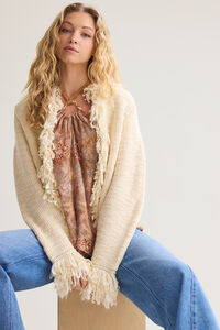 Gabby Fringe Cardigan Sweater - Altar'd State