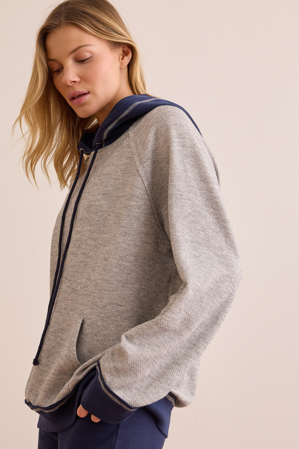 Sunday Shift Colorblock Hoodie Detail 4 - Altar'd State
