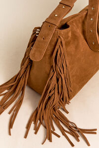 Jo Fringe Suede Shoulder Bag Detail 4 - Altar'd State