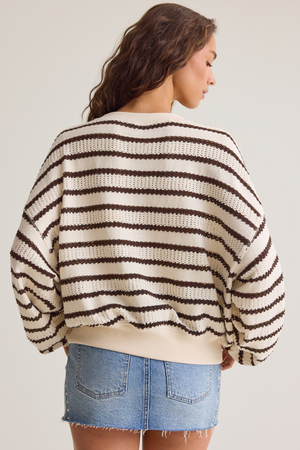 Brooke Textured Striped Top - Altar'd State - 