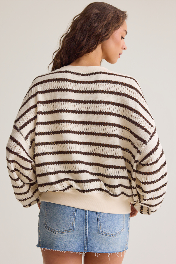 Brooke Textured Striped Top Detail 4 - Altar'd State