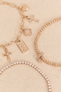 L Charm Bracelet Set Detail 2 - Altar'd State