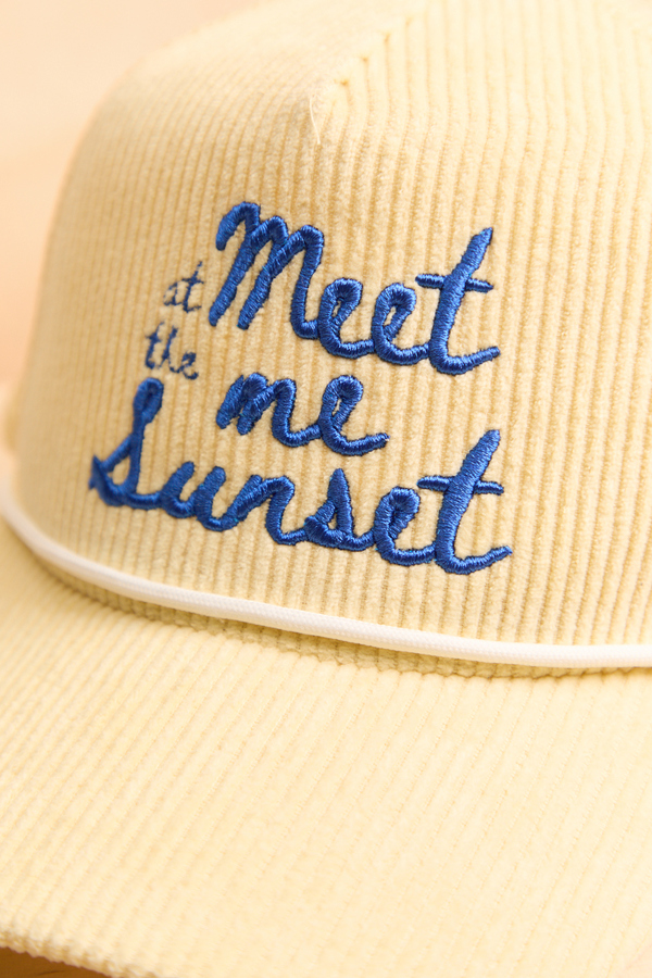 Meet Me at the Sunset Cord Hat Detail 2 - Altar'd State