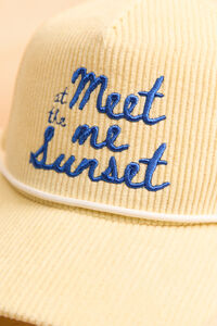 Meet Me at the Sunset Cord Hat Detail 2 - Altar'd State