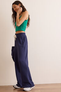 Trackline Wide Leg Pants Detail 3 - Altar'd State