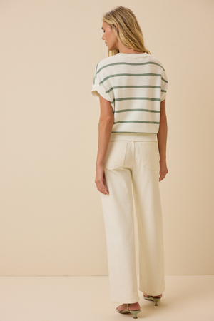 Kira Striped Knit Top - Altar'd State - 