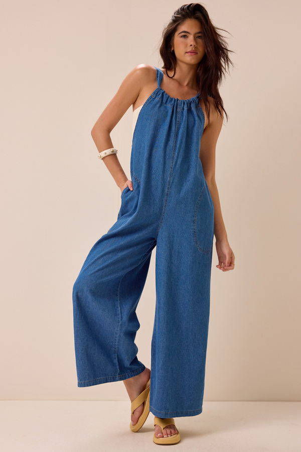 Marissa Denim Jumpsuit - Altar'd State