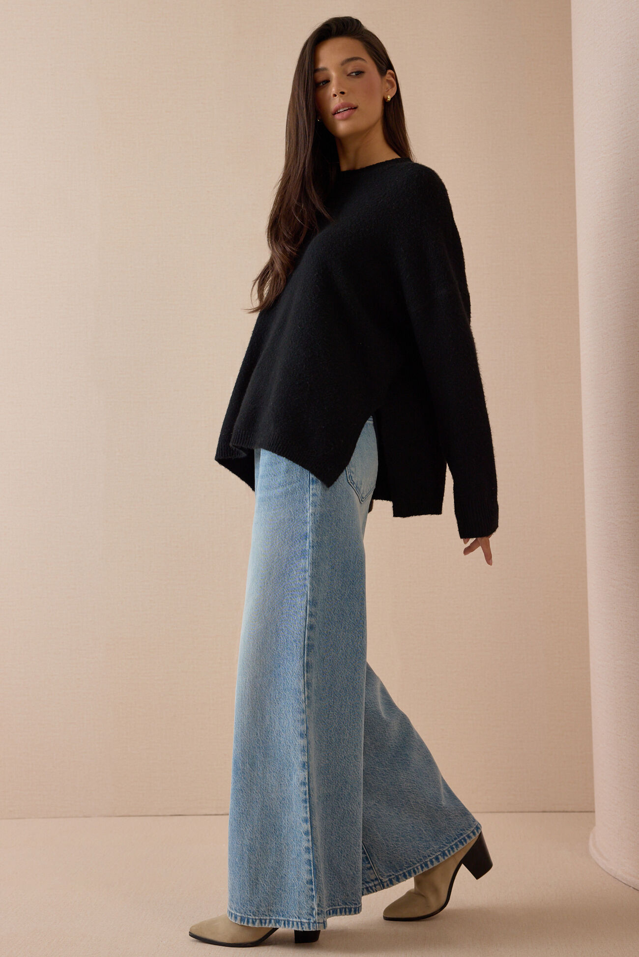 Leia Oversized Tunic Sweater