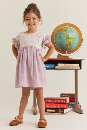 Lana Floral Flutter Sleeve Dress - Altar'd State