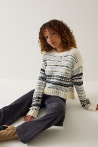 Lannah Mix Texture Sweater - Altar'd State