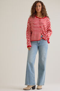 Madeline Striped Cardigan Detail 3 - Altar'd State