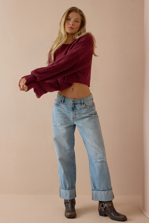Berkley Cable Knit Sweater Detail 5 - Altar'd State