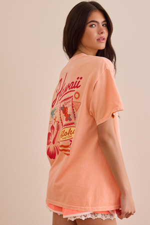 Hawaii Postcard Oversized Tee - Altar'd State - 
