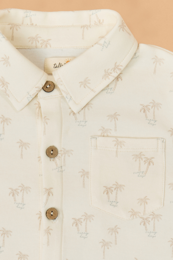 Palm Sunny Days Button Up Detail 2 - Altar'd State