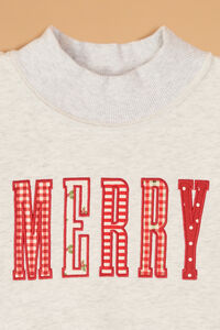Merry Patch Embroidery Kids Pullover Detail 2 - Altar'd State