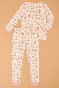 Darlin' Cowgirl Long Sleeve Lounge Set - Altar'd State