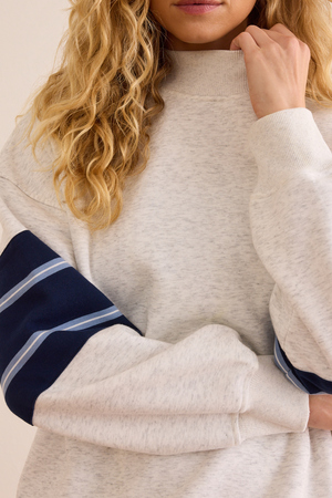 Roster Stripe Mock Neck - Altar'd State - 