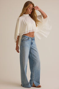 Alina Tie Neck Cape Detail 5 - Altar'd State