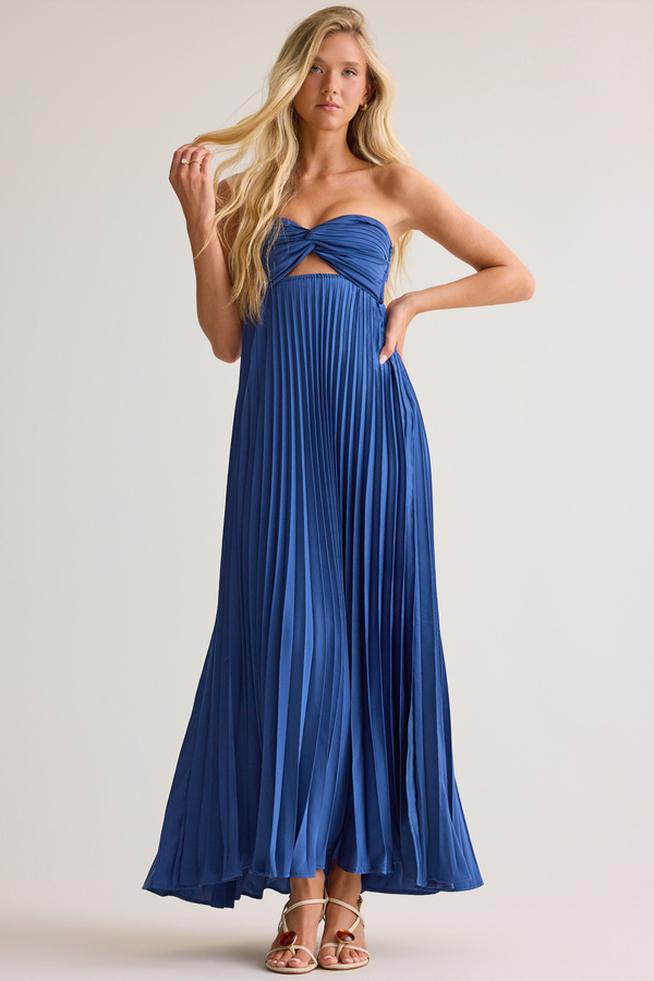 Nellie Satin Maxi Dress Detail 3 - Altar'd State