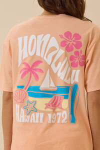 Honolulu Hawaii Graphic Tee Detail 3 - Altar'd State