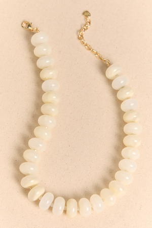 Cloud Quartz Oval Bead Necklace - Altar'd State - 