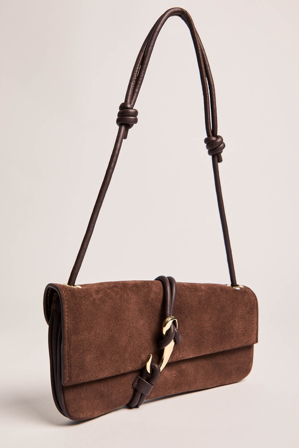 Espresso Slanted Shoulder Hook Bag Detail 2 - Altar'd State
