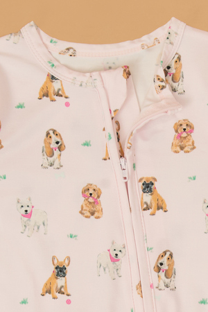 Playful Puppies Ruffle Footie - Altar'd State - 