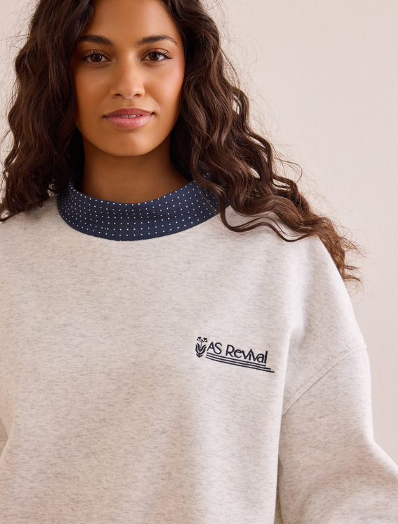 AS Revival Dot Mock Neck Detail 2 - Altar'd State