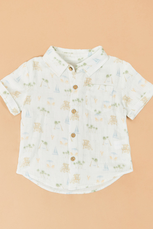 Vacay Beach Icon Button Up - Altar'd State