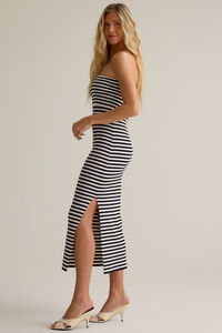 Lois Striped Midi Dress Detail 4 - Altar'd State